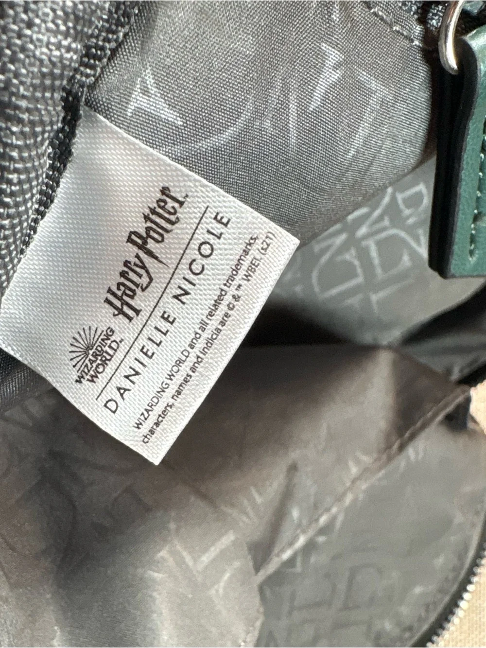 Danielle Nicole Emerald Slytherin Quilted Mini Backpack Plus Extras